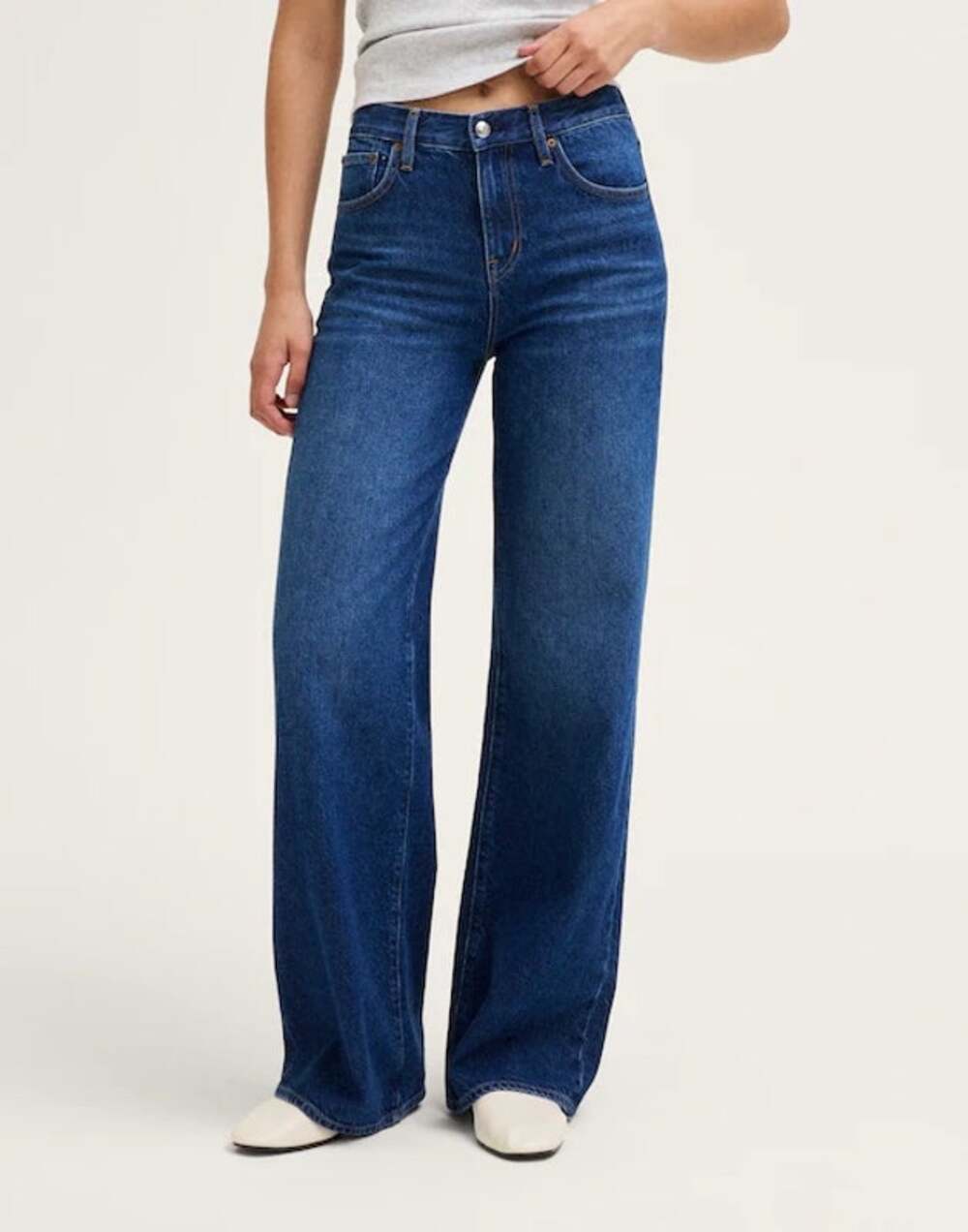 Madewell The Ultimate Wide-Leg Jeans 26 Bedford Dark Wash Size NWT